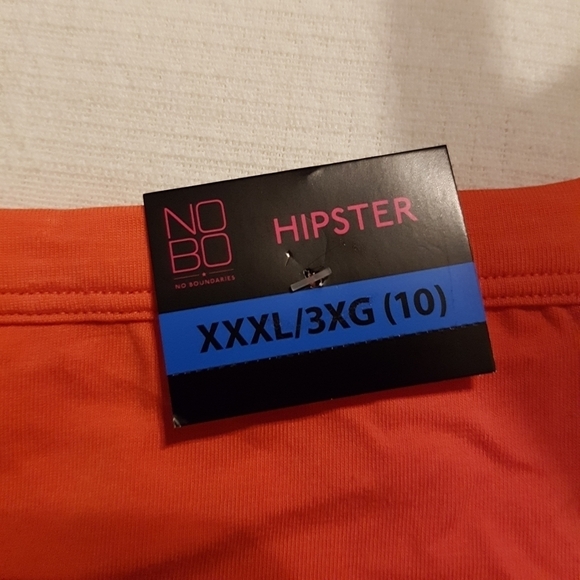 No Boundaries women's size 3XL panties, 95% cotton, 2 pairs, orange, pink - Picture 3 of 5
